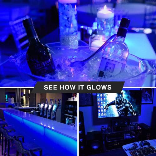 2 Pack BlueX LED Blue Light Bulb - 4W (40Watt Equivalent) - E12 Base Blue LED Bulb, Party Decoration, Porch, Home Lighting, Holiday Lighting, Chandelier Light Bulbs, Candelabra Bulbs