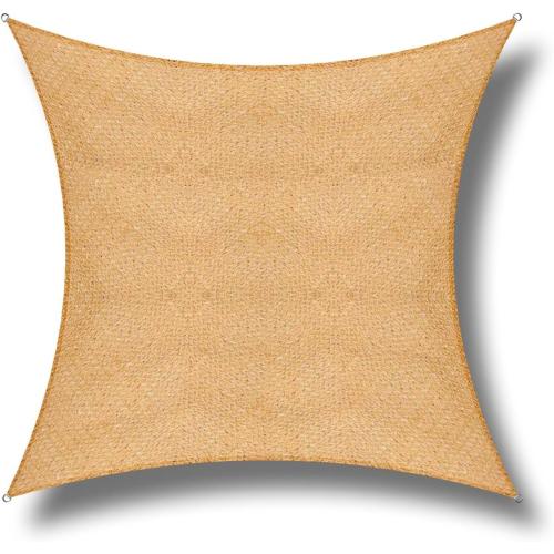 Rectangle 10' X 20' Sun Shade Sail Fabric Patio Sail Perfect for Outdoor Patio Garden Canopy Swimming Pools in Color Sand