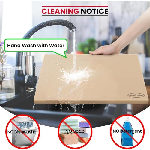 Size 24x18 Color beige Unicook Extra Large Pizza Stone 24”x18” for X-Large Home Ovens and Commercial Ovens, Rectangular Baking Stone, Ideal for Baking Crispy Pizzas, Bread and Cookies, Heavy Weight 16.6 lbs