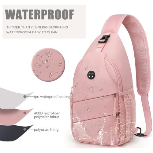 Crossbody Bags for Women Men Trendy Sling Bag Backpack Casual Chest Bag with Convertible Shoulder Strap