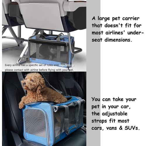 GAPZER Pet Carrier for Large and Medium Cats, Soft-Sided Pet Carrier for Big Medium Cats and Puppy, Dog Carriers Cat Carriers Pet Privacy Protection Travel Carriers