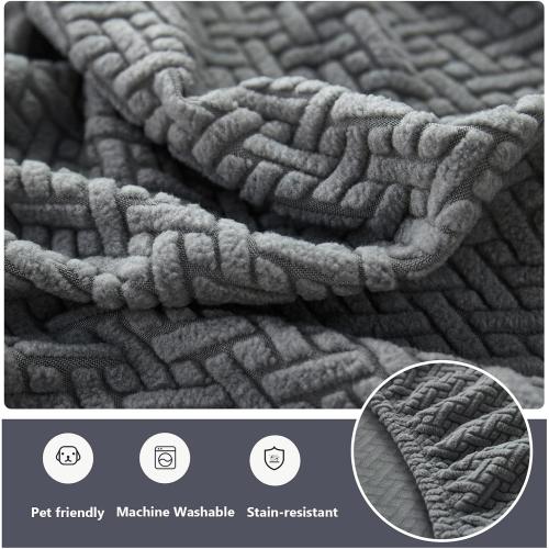 Magic Sofa Covers Magic Sofa Couch Covers 2024 New Wear-Resistant Universal Sofa Cover Stretch for Sectional Slipcovers (Texture-Gray,Large Single Seat Cover)