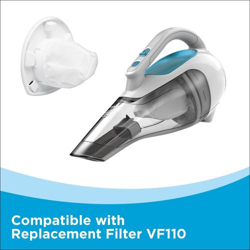 BLACK DECKER dustbuster Cordless Handheld Vacuum, Portable Vacuum for Car and Home Rechargeable, Powerful Suction, Wide Mouth (HHVI315JO42)