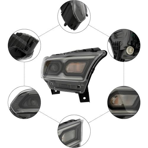 LED Headlight Assembly Compatible with 2021-2023Dodge Durango,Front 2021Durango headlights Headlamp Replacement