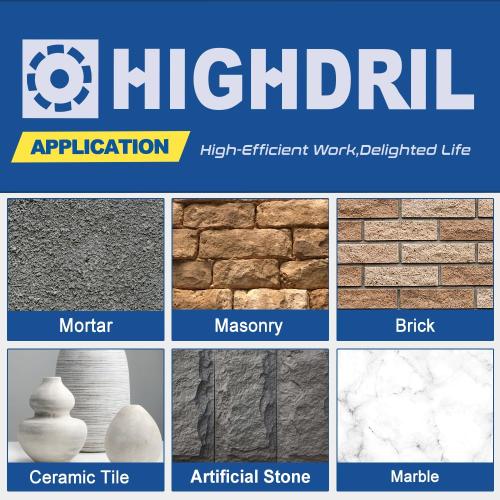 HIGHDRIL Tuck Point Pin Diamond Bit - 2pcs 4 5/8 Length x 1/4 Round Shank Diamond Glitter Bit for Wet/Dry Removing Old Mortar Grinding/Shaping Masonry,Stone,Concrete,Inside Corners