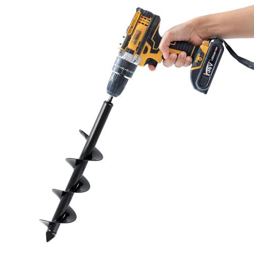 VASGOR Set of 5 Auger Drill Bit for Planting (1.6x16, 2x16, 2.6x16, 3x16, 3.5x16) - Easy Planter Garden Auger - Bulb & Bedding Plant Augers - Post Hole Digger for 3/8” Hex Drive Drill