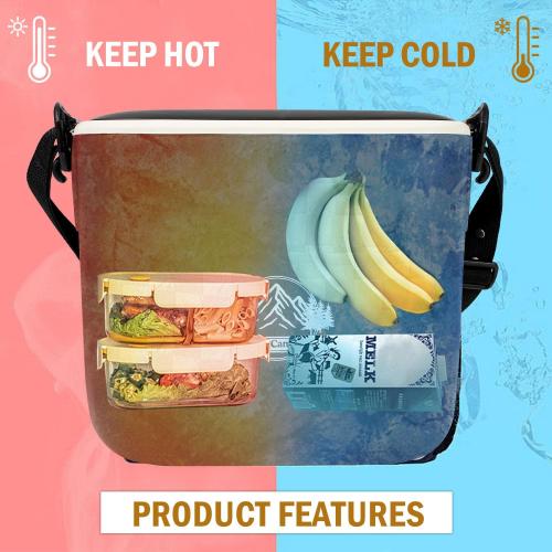 6 QT Insulated Cooler Box for Ice Beverage Food Storage Portable Ice Chest for Camping Picnic Tailgate Outdoor Use Chiller Caja Enfriadora Portátil para Camping