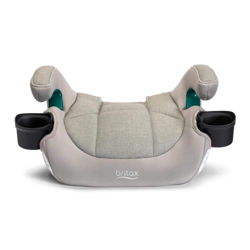 Britax UpNGo Click Backless Booster Car Seat with Rigid Latch, Lightweight and Portable Travel Booster with Slim Design and PosturePlus, Accommodates Kids up to 120 Lbs and 63” – Parchment