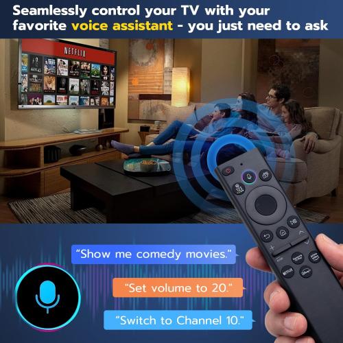 for Samsung TV Remote Replacement for Smart TV with Voice Control - Compatible with Samsung TV 2015-2025 Models - Voice Command