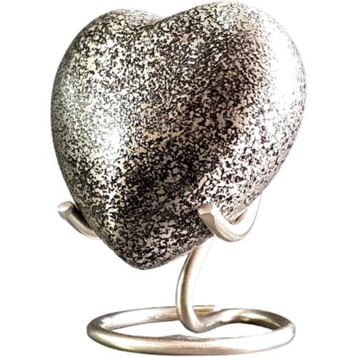 Esplanade Heart Shape Cremation Urn Memorial Container Jar Pot | Metal Urns | Memorial Keepsake Urns
