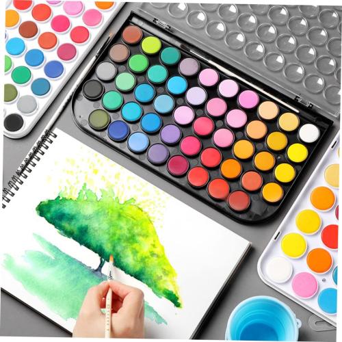 COHEALI Color Portable Watercolor Set Multi-function Gouache Paint Kit for Travel Art and Outdoor Sketching for Beginners and Professionals