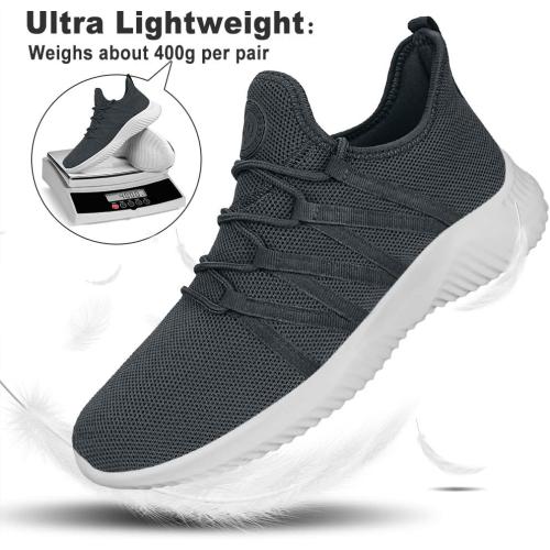 Feethit Mens Slip On Running Shoes Breathable Lightweight Comfortable Fashion Non Slip Sneakers for Men
