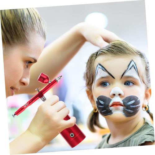 DOITOOL 1set Portable USB Rechargeable Airbrush and Air Pump Set for Art Makeup Cake Decoration and Model Painting Compact Design Stable Pressure Easy to Carry for Hobbies and Crafts
