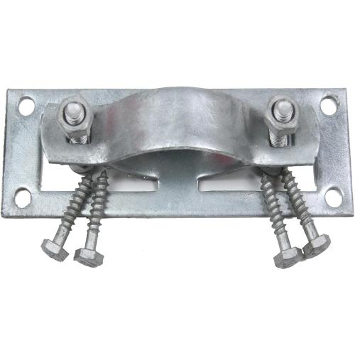 2-3/8 Fence Bracket SupConn (12Pcs), Steel to Wood Fence Brackets,Fence Brackets for Metal Posts,Metal Fence Post Brackets - Fence Post Repair (Include Screws)