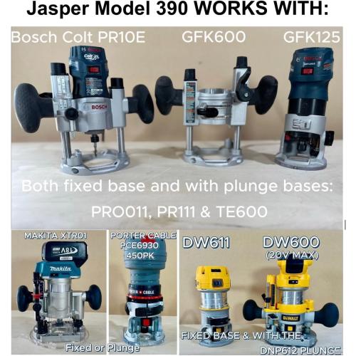 Yellow Jasper 390 XLC Router Circle Cutter Jig – Cut 184 Perfect Circles from 7 to 52¾ – Built for Compact, Trim & Cordless Routers – Empower Your Craft with Pro-Grade Precision