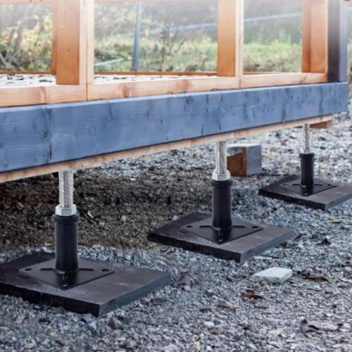2-Pack Adjustment Floor Jack Post Floor Jack Lift Supports 16.5-20.5 Inch Adjustable House Jack,Adjust Supports,Lift Supports,Mini Screw Jack, Floor Straightener,Level Supports