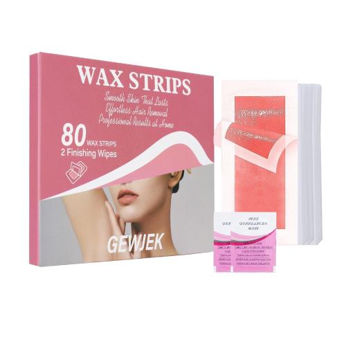 Wax Strips for Hair Removal, Waxing Kit for Women, Wax Strips Pink | Facial Hair Removal, Sensitive Skin Hair Removal Friendly, Multi-Use on Face, Bikini Area, Long-Lasting Smoothness