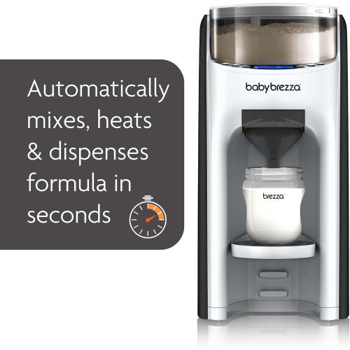 Baby Brezza New and Improved Formula Pro Advanced Formula Dispenser Machine - Automatically Mix a Warm Formula Bottle Instantly - Easily Make Bottle with Automatic Powder Blending, White