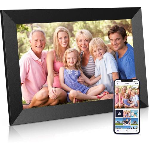 Uhale Digital Picture Frame WiFi 10.1 inch HD IPS Touch Screen Electronic Picture Frame Slideshow Smart Loop Digital Photo Frame with APP & SD Card Slot to Load Photos & Videos from Your Phone