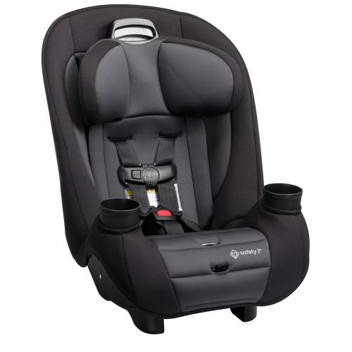 Safety 1st Ellaris 3-in-1 Convertible Car Seat, Slim Fit Design, Rear & Forward-Facing, 5-Position Headrest, 3-Across Fit, Travel-Friendly with Machine-Washable Seat Pad, Smokey Haze