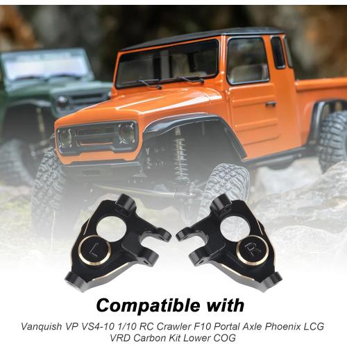 HobbyPark Brass Steering Knuckle Counterweights Weights (100g) for Vanquish VP VS4-10 1/10 RC Crawler F10 Portal Axle Phoenix LCG VRD Carbon Kit Lower COG Upgrades Parts