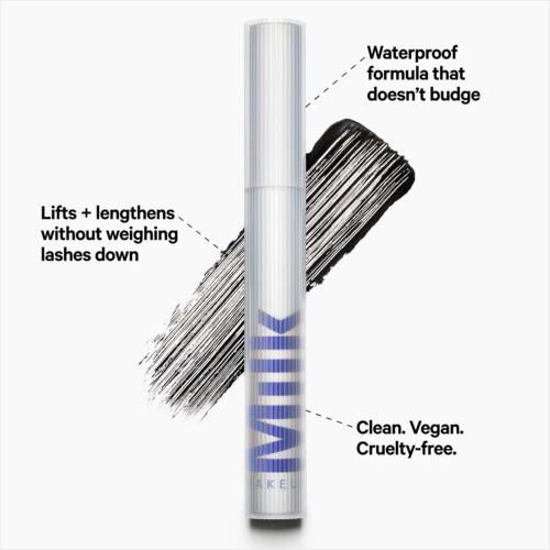Milk Makeup RISE Mascara - Lifts, Lengthens, Curls & Adds Volume - Clean, Weightless Formula - Conditions & Strengthens - Vegan, Cruelty Free