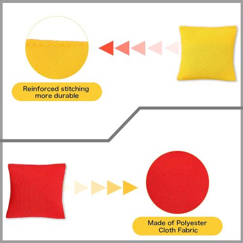 Skylety 30 Pack Small Bean Bags for Tossing Cornhole Games Bulk Kids Mini Nylon Colorful Bean Bags for Outdoor Throwing Sack Fun Sports Family Hand Toss Games