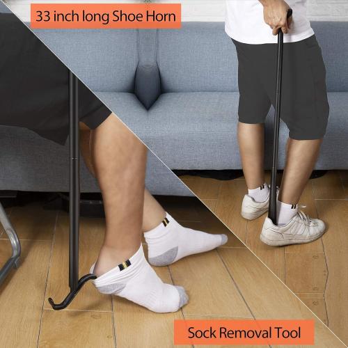 Kekoy 7 In 1 Hip Kit, Knee Back Surgery Hip Replacement Recovery Kit With 32 Grabber Reacher Tool,Sock Aid Device for Seniors,Shoe Horn Long Handle & Dressing Stick,Leg Lifter,Bath Sponge,Storage Bag