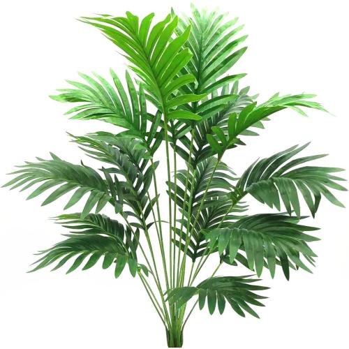 Beebel 30 Artificial Palm Plants Leaves Tropical Greenery Bush Imitation Faux Fake Palm Tree Leaf for Home Kitchen Party Flowers Arrangement Wedding Decorations