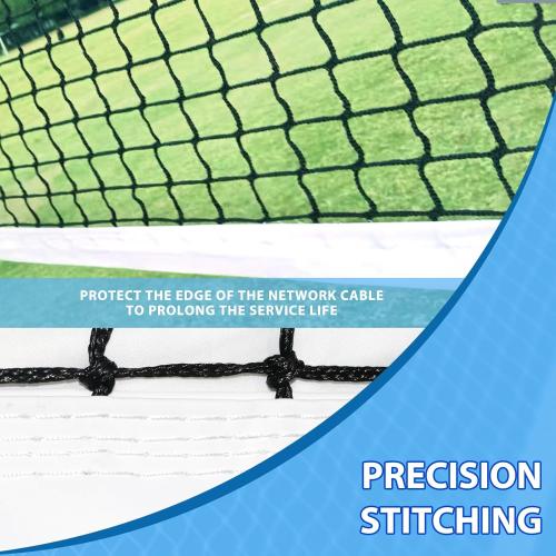 Tennis Net Outdoor Heavy Duty Professional Tennis Court Net Replacement Portable Tennis Net Nylon for Standard Tennis Courts [Includes 2 Fiberglass Dowels]