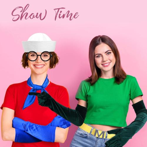 Kavoc 4 Pcs Halloween Mermaid Cosplay Costume Include Dark Green Pantyhose,Gloves,Seashell Bra and Belt for Adults Role Play Party Accessories Supplies（Style2）