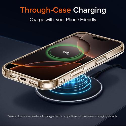 ivoler 3-in-1 Clear Case Designed for iPhone 16 Pro Max 6.9'' 2024 with 2 Pack Tempered Glass Screen Protector Full Camera Protection, Military Shockproof Protective Hard Back Slim Phone Cover- Clear