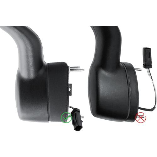Replacement Passenger Right Side Hood Mirror Chrome Back Cover with Heated for Kenworth T680 New Gen 2022-2026