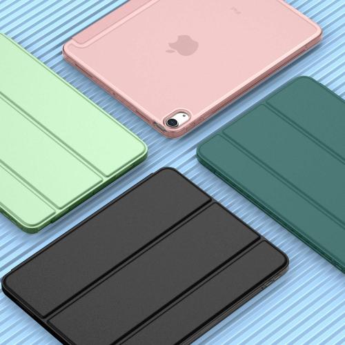 iMieet iPad Air 11 Inch Case M3 2025/M2 2024 - iPad Air 5th/4th Generation Case 2022/2020 10.9 Inch, Slim Hard PC Translucent Back Shell Cover, Support Touch ID(Black)