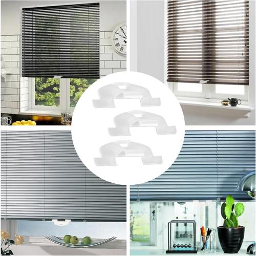 Cordless Honeycomb Shade Lift Handles, Lite Rise Handles Blind Pulls Replacement Parts for Hunter Douglas Duette and Applause, Window Blind Handles, Cellular Shades Clips (3 PCS, Clear)