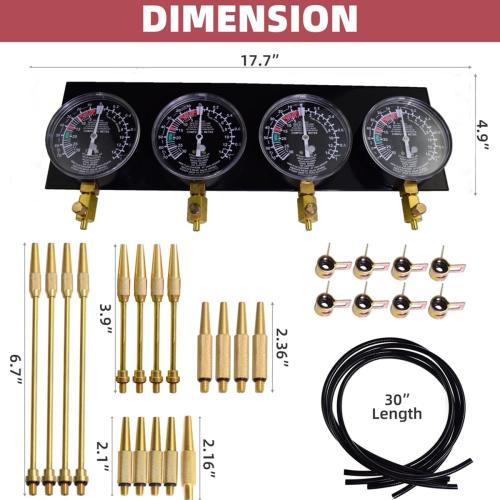 Universal Vacuum Carburetor Synchronization Balancer Gauge Carb Synchronizer Adjustment Tool Kit Compatible with Motorcycle BMW Honda Yamaha Kawasaki Suzuki GS KZ XS CB 550 650 750