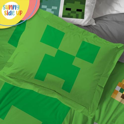 Sunny Side Up Minecraft Twin Comforter Set