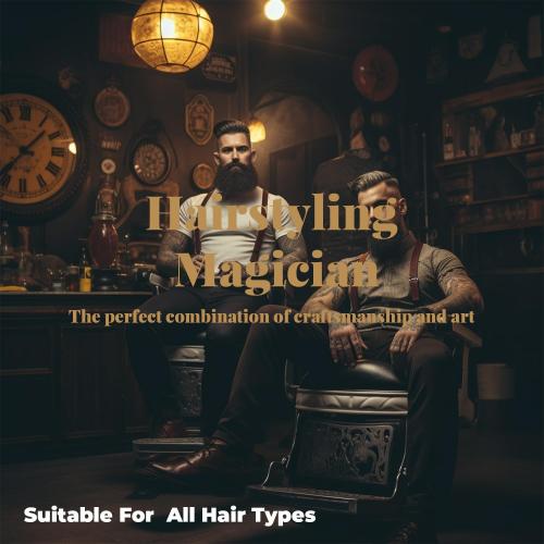 Professional Hair Clippers for Men - Cordless Clippers & Trimmers Set with LCD Display, 7200RPM High-Speed Motor, 5H Runtime, Wall-Mountable Barber Tools for Home Use & Professional Barbers