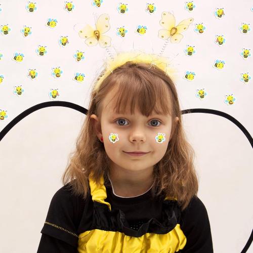 Lincia 1200 Pcs Bee Glitter Stickers Cute Animal Reward Stickers