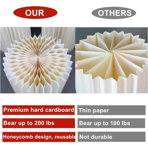 Cylinder Stands for Party 3Pcs Round Pedestal Stand Foldable Cardboard Columns Cylinder Tables for Parties Baby Shower Birthday Wedding Pillars Display Decoration
