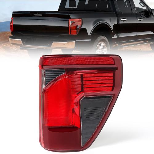 Halogen Tail Light (W/O Bulbs) Fit for Ford F150 XL/XLT/STX 2024 2025 Rear Brake Lamp Taillight W/Blind Spot (W/O Module) Replacement for Right Passenger Side RL3Z13404B