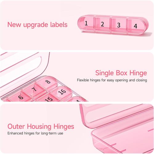 Zoksi Monthly Pill Organizer 1 Time a Day, 30 Day Pill Box Organizer Once a Day, One Month Large Pill Case for Travel, 31 Day Daily Medcine Container for Vitamins, Supplement & Medication ***PURPLE & SKY BLUE***