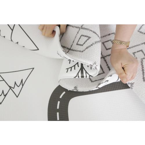 Baby Care Play Mat (Large, Nordic Trails - Tribal) 82'' x 55'' Original One-Piece Reversible Rollable Waterproof Play Mat for Infants, Babies, Toddler, and Kids