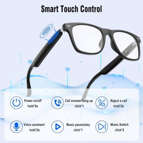 AI Smart Glasses for Men and Women with Chat GPT, Bluetooth Translation Glasses with 164 Languages and Color-Change Lens, Music Playback, Hands-Free Calls, UV & Blue Light Protection