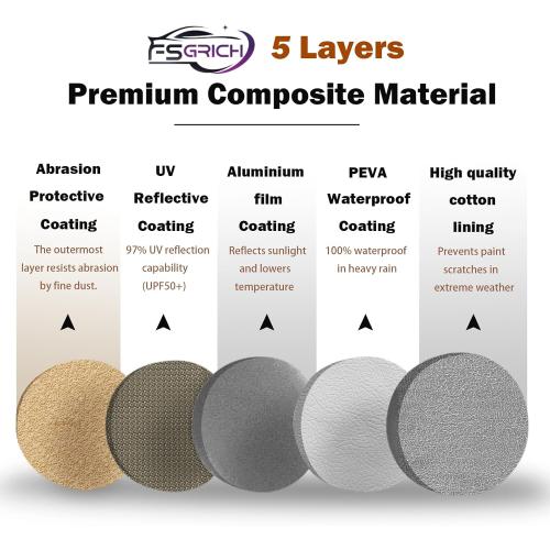 Car Cover Waterproof All Weather Compatible with Toyota Camry Sedan Solara (1996-2024), Outdoor Anti-UV Sun Rain Protection Full Exterior Cover (Camel with Brown)