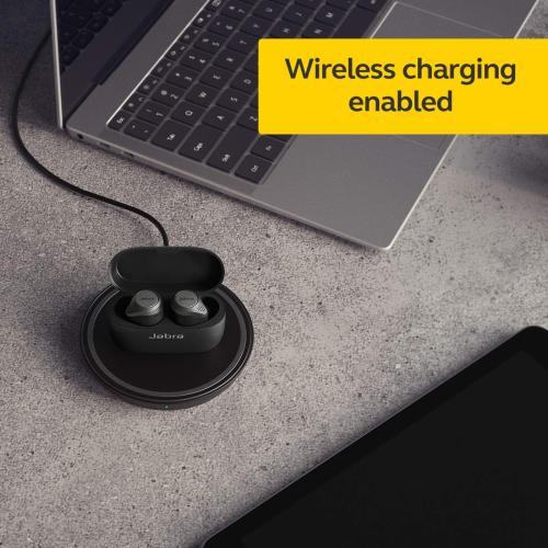 USED (usados) Jabra Elite 75t– True Wireless Earbuds with Charging Case, Titanium Black – Active Noise Cancelling Bluetooth Earbuds with a Comfortable, Secure Fit, Long Battery Life, Great Sound