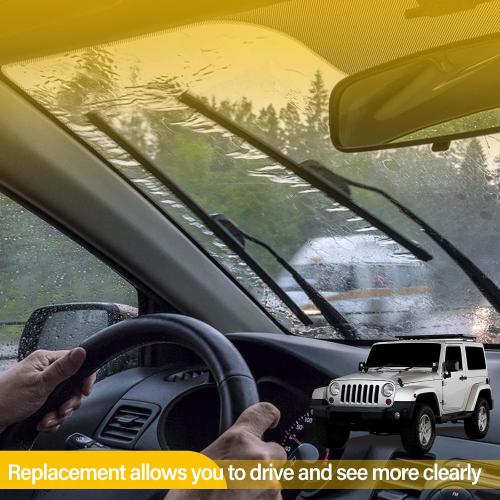 55077859AB Front Windshield Wiper Motor and Linkage Assembly Fit for 2007-2018 Jeep Wrangler Windshield Wiper Linkage Replace# 55077859AD, 55077859AC