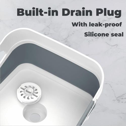 Wash Basin for Baby Bottles, Foldable, Versatile Wash Tub for Kitchen, RV, Outdoor Camping Sink, Sturdy & Easy to Clean