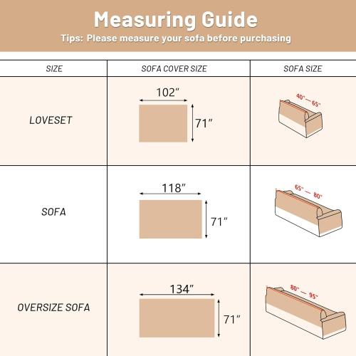 MYSKY HOME Boho Couch Cover Super Soft Couch Covers for 2-3 Cushion Couch Sofa, Modern Grey Jacquard Sofa Slipcover Loveseat Futon Cover, Couch Covers for Sectional Sofa, 71 x 134, Grey Curve