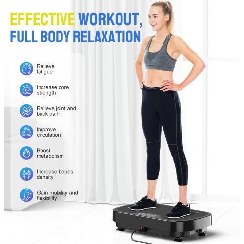 Vasson Vibration Plate Exercise Machine, Power Vibrating Shake Platform for Lymphatic Drainage, Whole Body Vibrate Waver Fitness, Full Body Shaking Board for Home Workouts, Weight Loss, Women